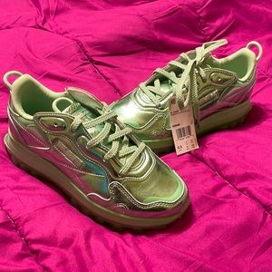 Brand New - NEVER WORN- Green Cardi B sneakers